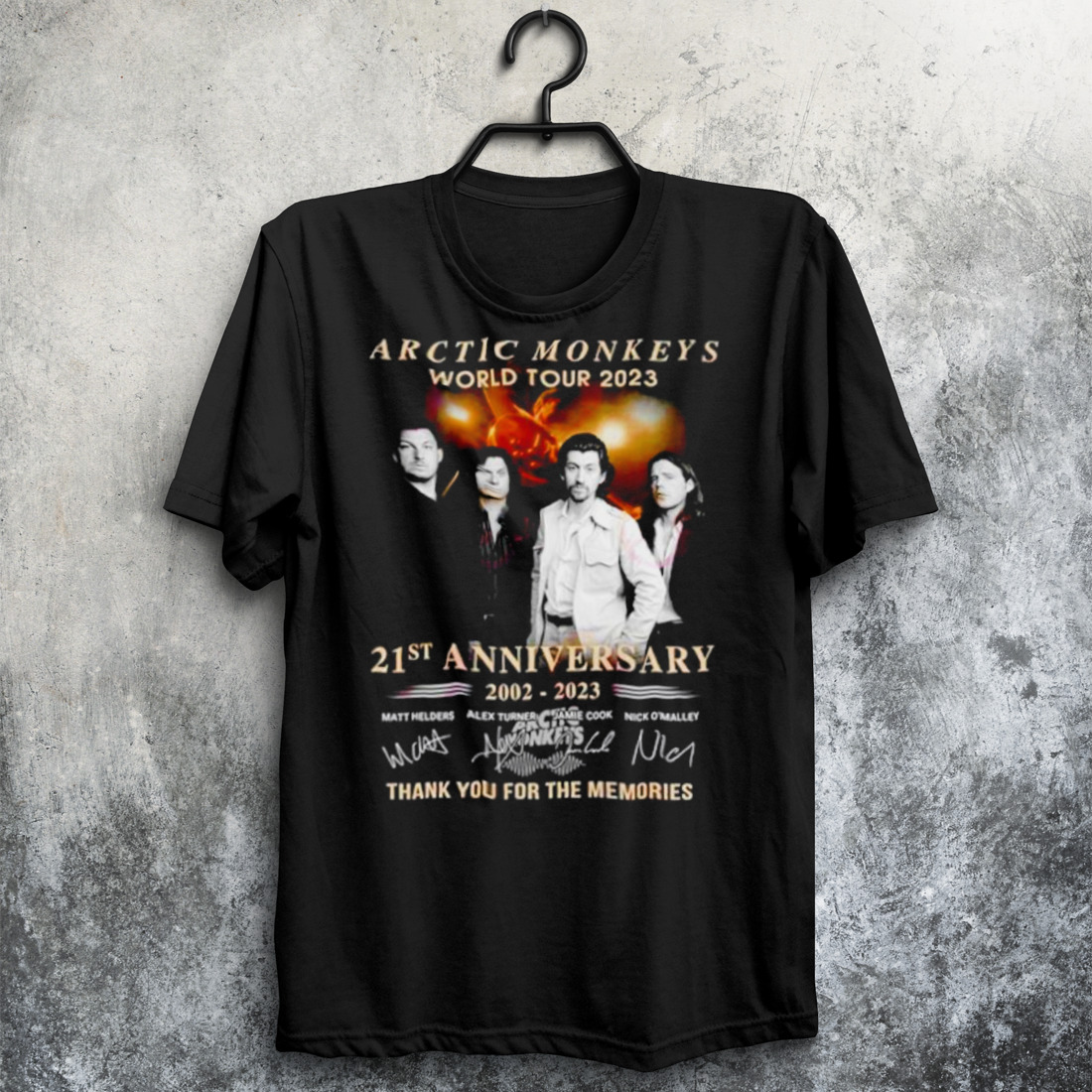 Arctic Monkeys World Tour 2023 21st anniversary 2002 – 2023 thank you for the memories shirt