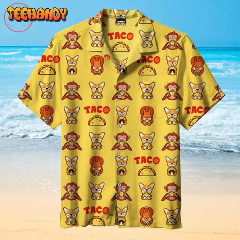 Animals love taco Hawaiian Shirt