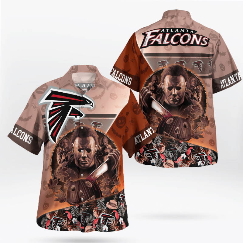 Atlanta Falcons Halloween Tropical Hawaiian Shirt
