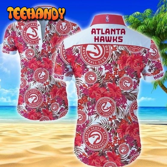 Atlanta Hawks Summer Men's Button Hawaiian Shirt