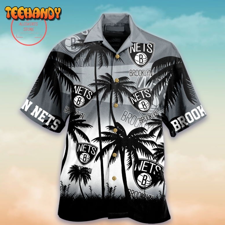 Brooklyn Nets Palm Hawaiian Shirts