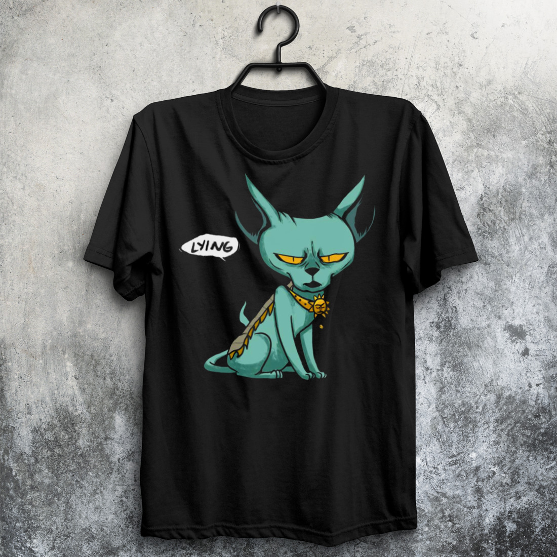Angry Face Saga Comic Lying Cat shirt