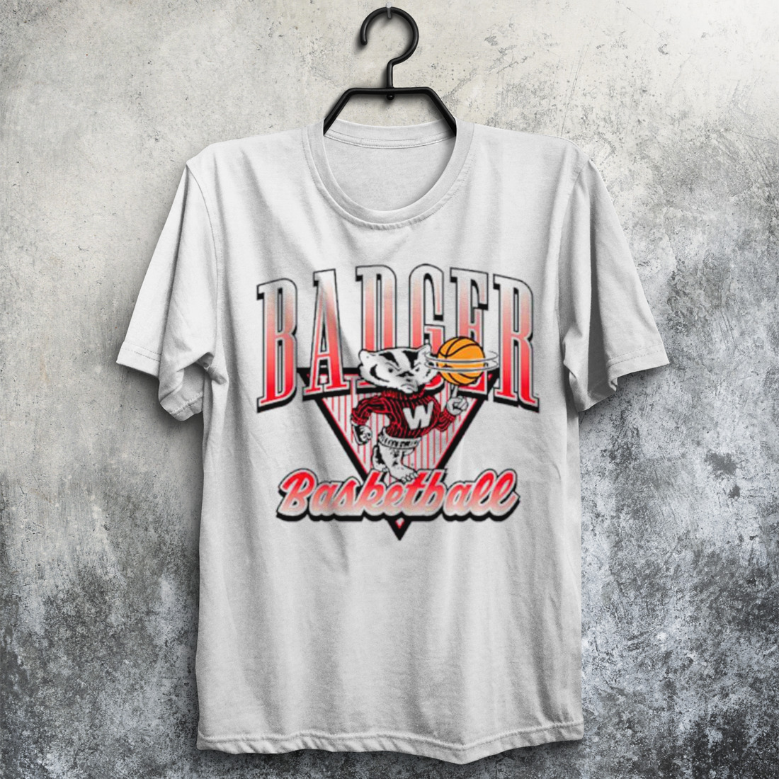 Wisconsin Badger basketball ringer shirt