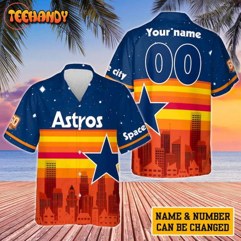 Houston Astros Space City Custom Hawaiian Shirt