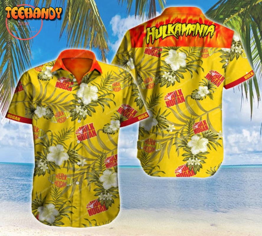 Hulk Hogan Hawaiian Shirt Summer Button Up
