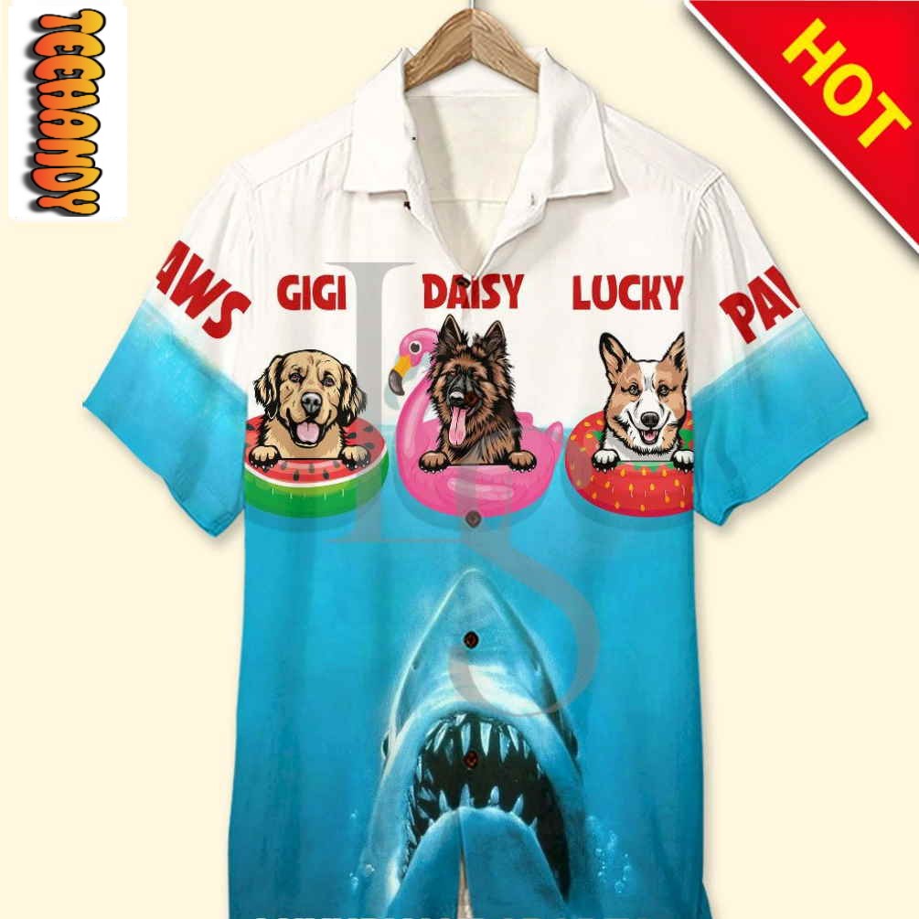 Jaws Attack Dog Personalized Hawaiian Shirt