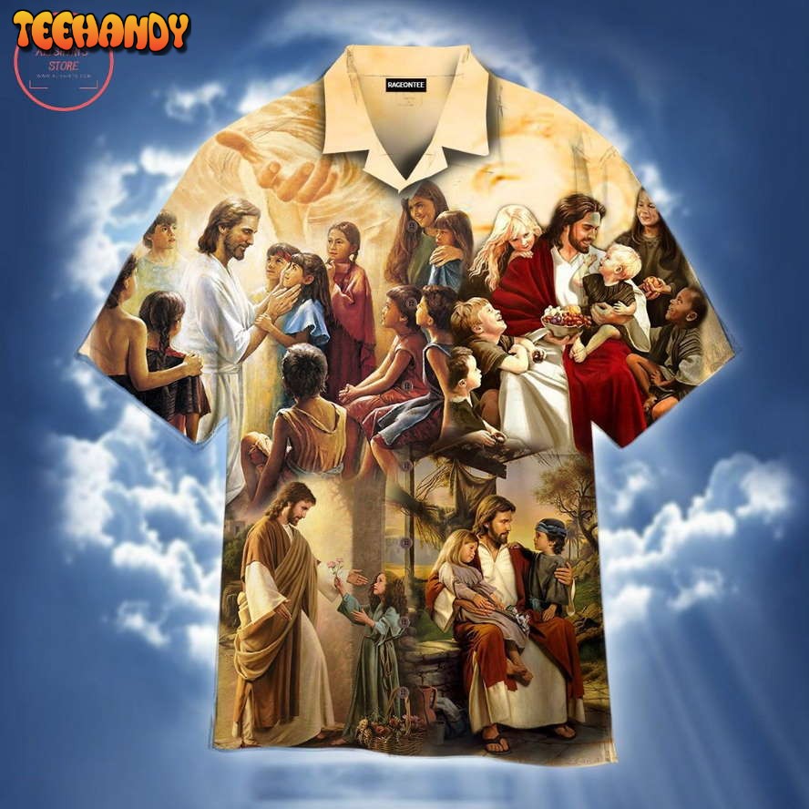 Jesus And Children From Around The World Hawaiian shirt