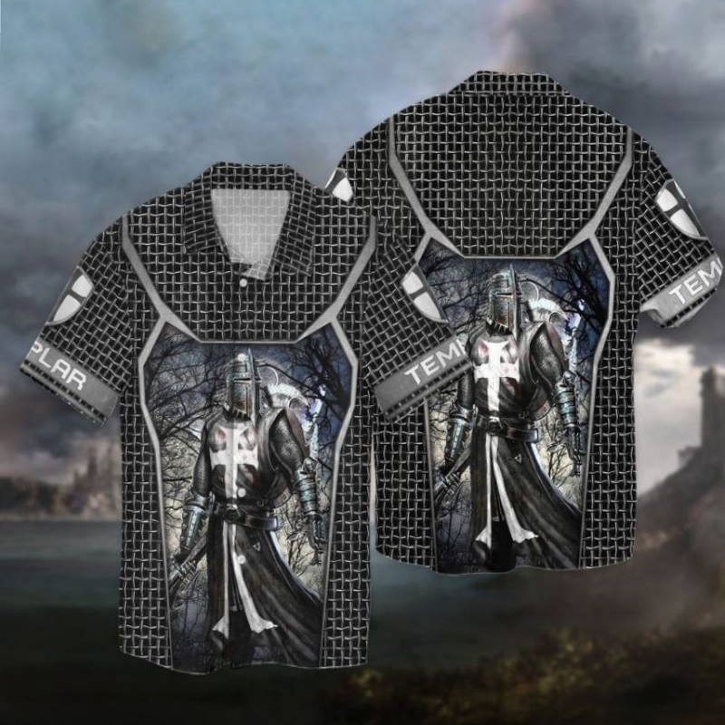 Knights Templar Armour Hawaiian Shirt