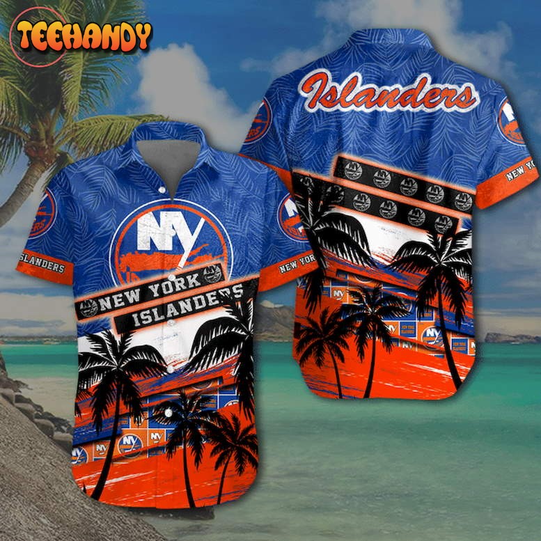 New York Islanders NHL Tropical Skull Hawaii Shirt For Men And