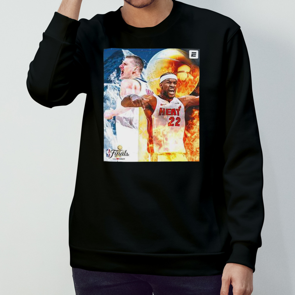 Jimmy Butler VS Nikola Jokic Denver Nuggets And Miami Heat 2023 NBA Finals  Shirt, hoodie, sweater, long sleeve and tank top