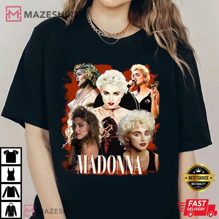 Madonna Music Retro, Madonna Vintage Y2k T-Shirt