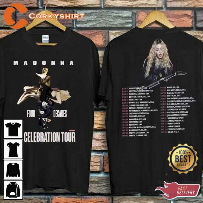 Madonna Queen Of Pop The Celebration Tour 2023 T-Shirt