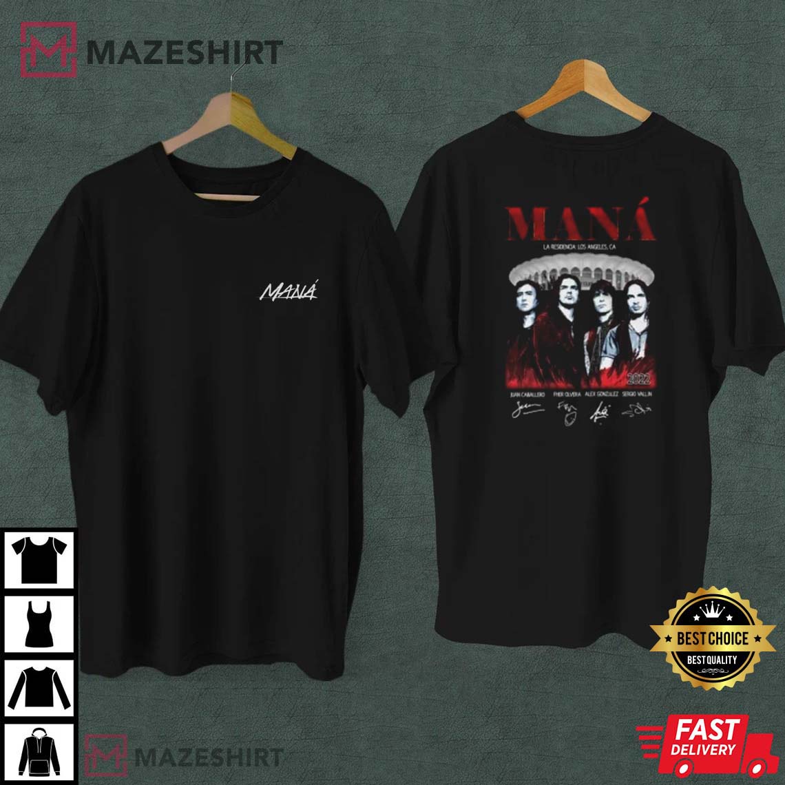 Mana La Residencia 2022 Concert Tour T-Shirt