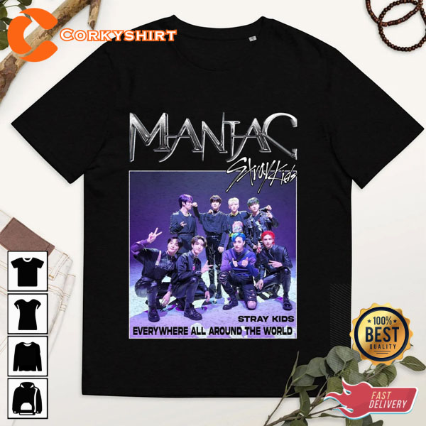 Maniac Stray Kids Vintage Retro KPOP T-Shirt