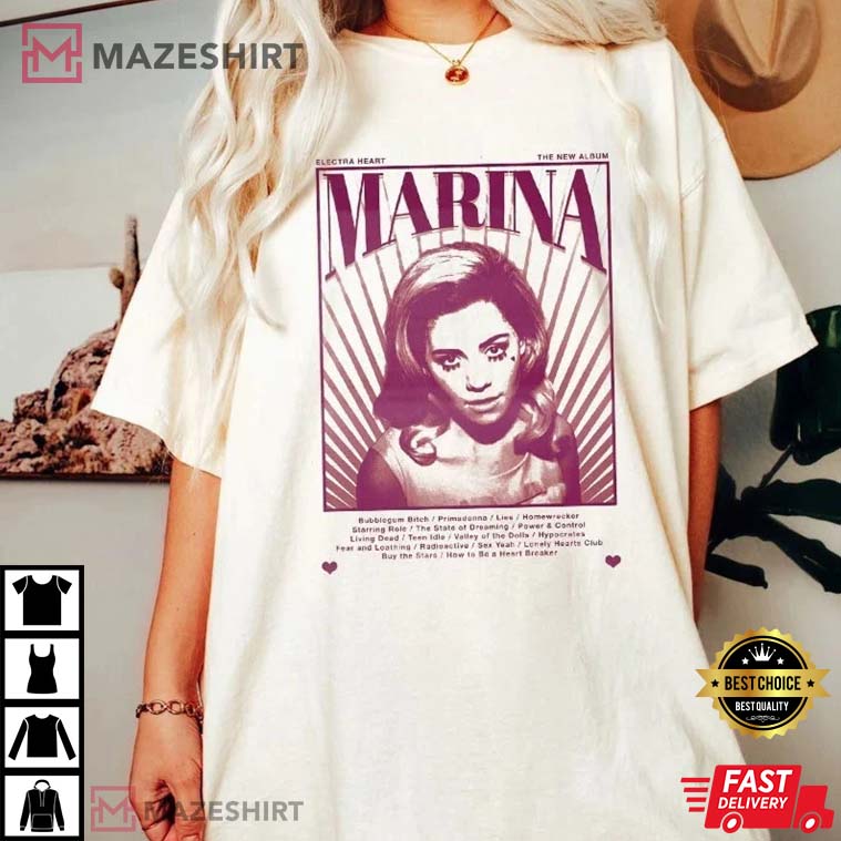 Marina Electra Heart Retro Best T-Shirt