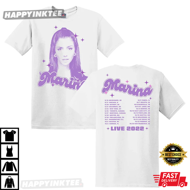 Marina Sparkles Tour 2022 Date T-Shirt