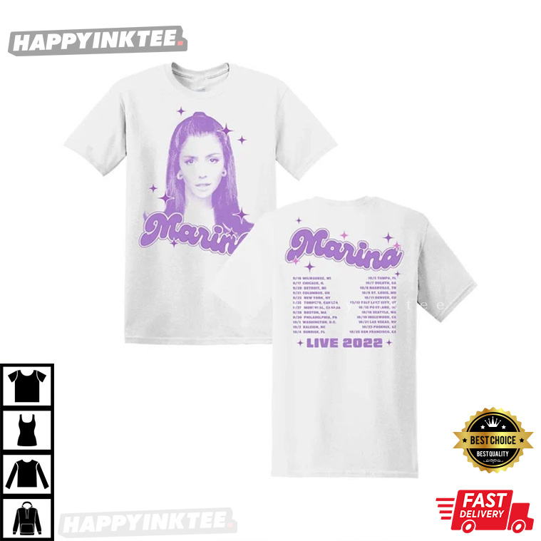 Marina Sparkles Tour Marina Live 2022 Date T-Shirt