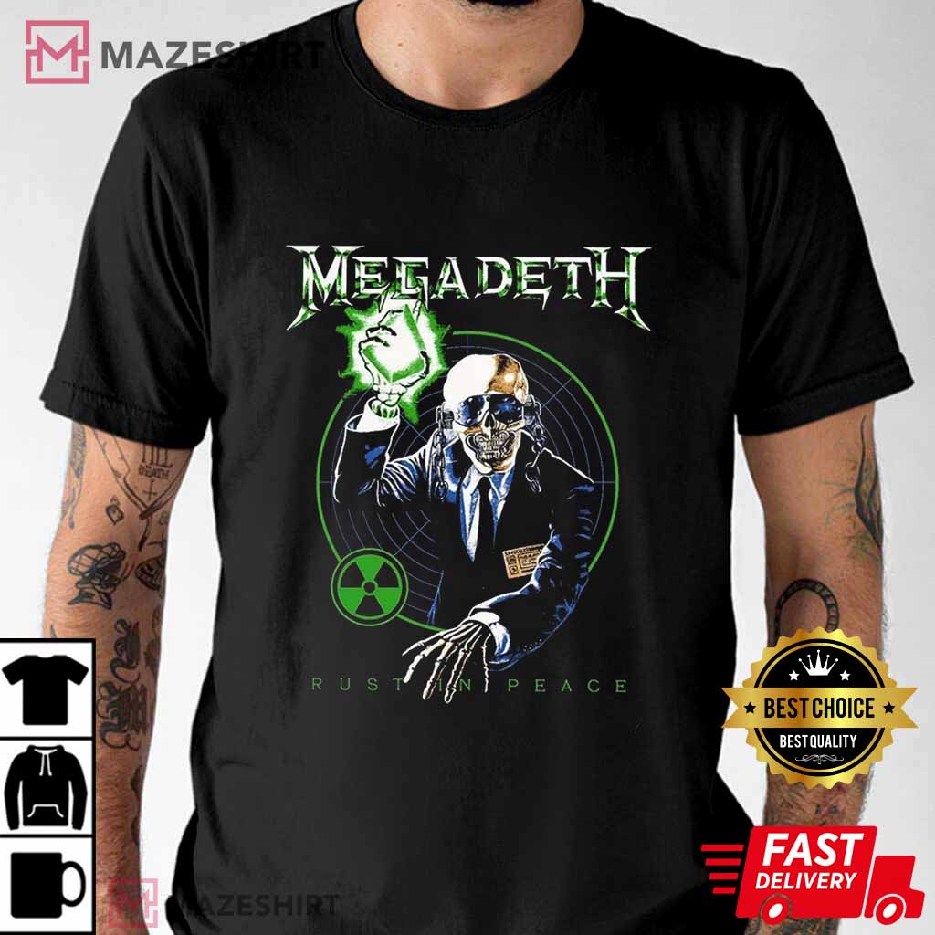 Megadeath Adult Vic Target Rust in Peace Anniversary T-Shirt