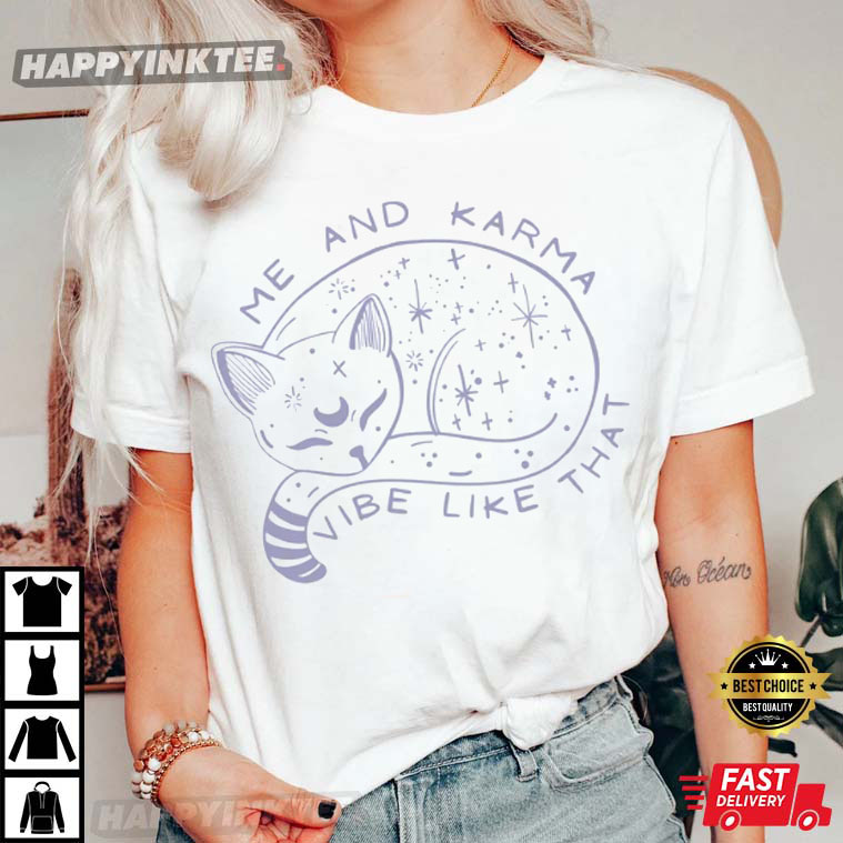 Midnights Karma Cat Gift For Swiftie T-Shirt