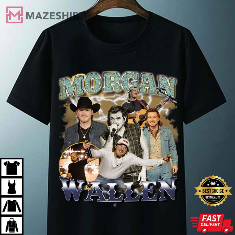 Morgan Wallen Shirt, 90s Vintage Morgan Wallen Country Music