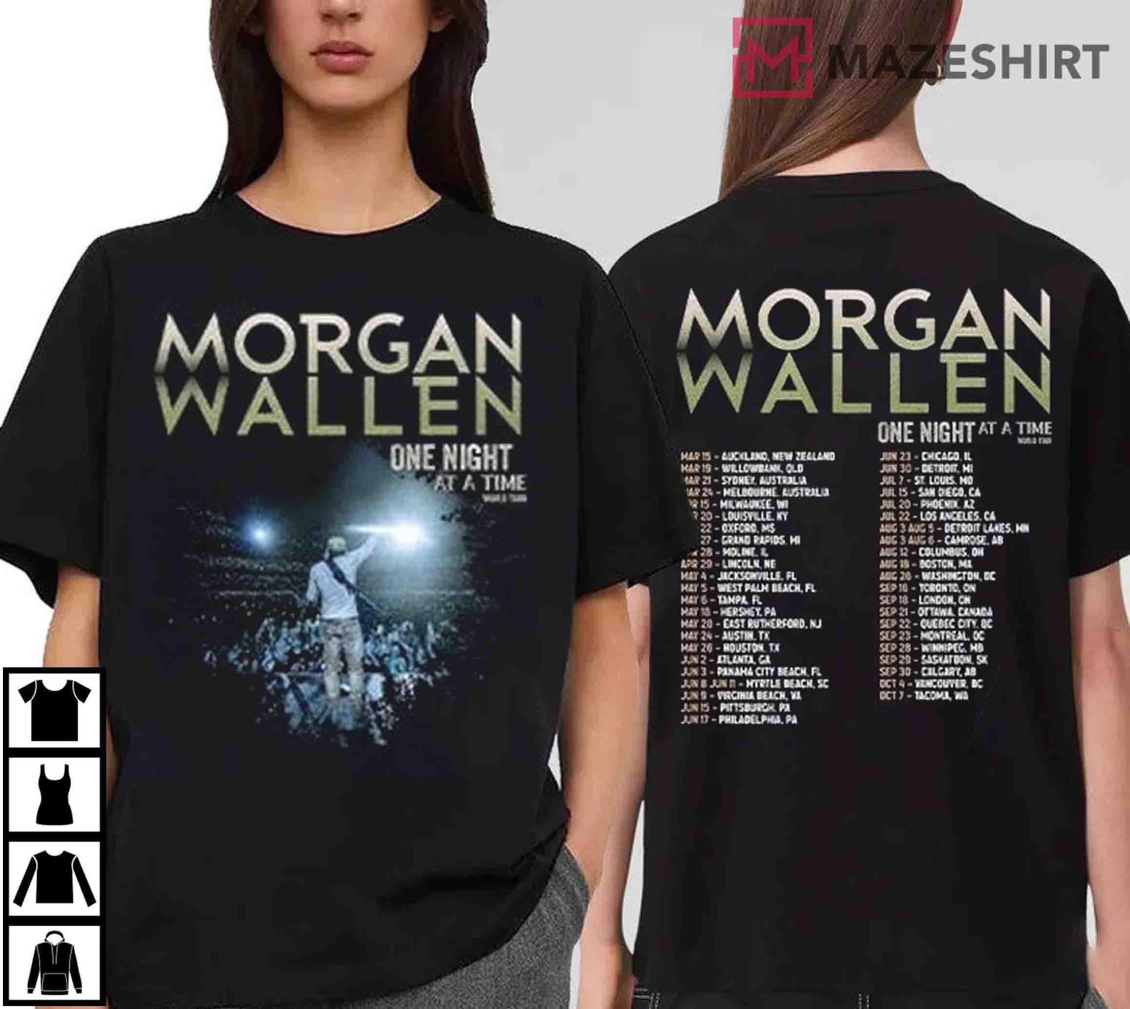 Morgan Wallen World Tour 2023 Shirt, Morgan Wallen One Night At A