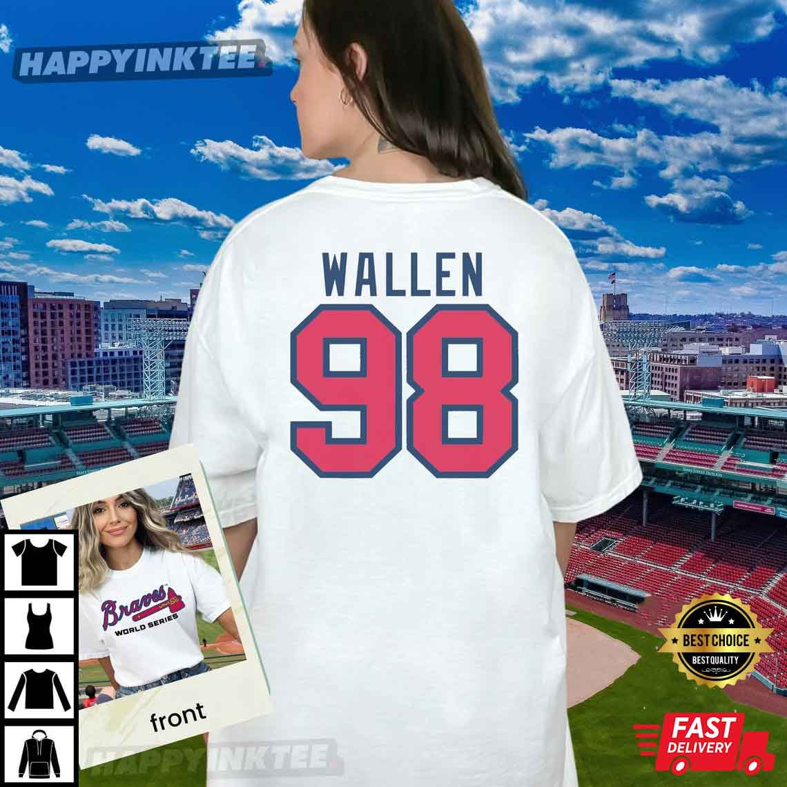 98 Braves Lyrics T-shirt Morgan Wallen Tshirt Bella Canvas Unisex