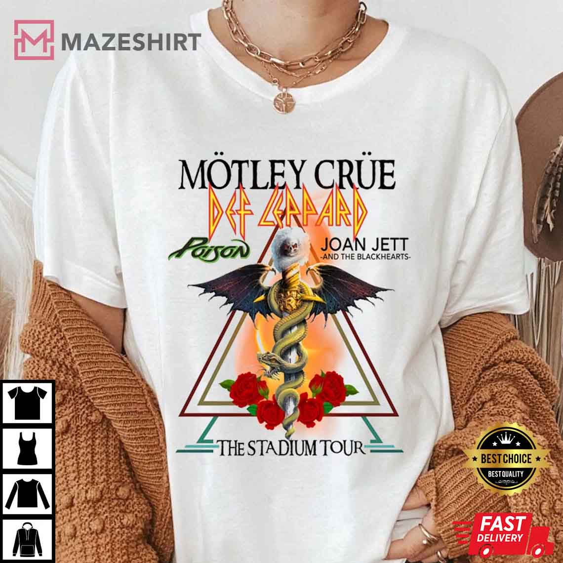 Motley Crue Def Leppard Concert T-Shirt