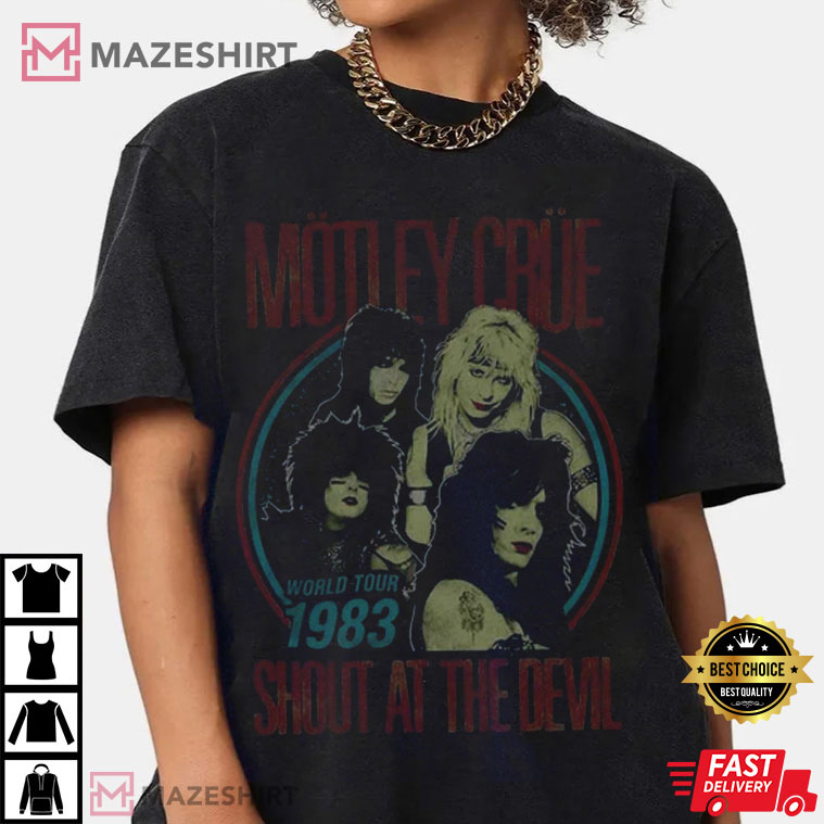 Motley Crue Vintage World Tour 1983 Gift For Fan Shirt