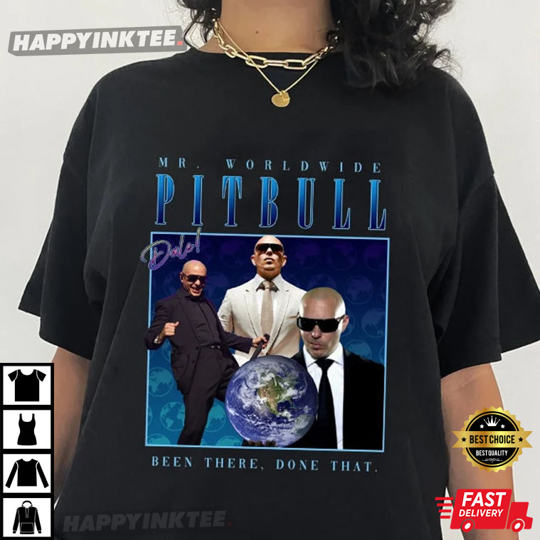 pitbull mr worldwide t shirts