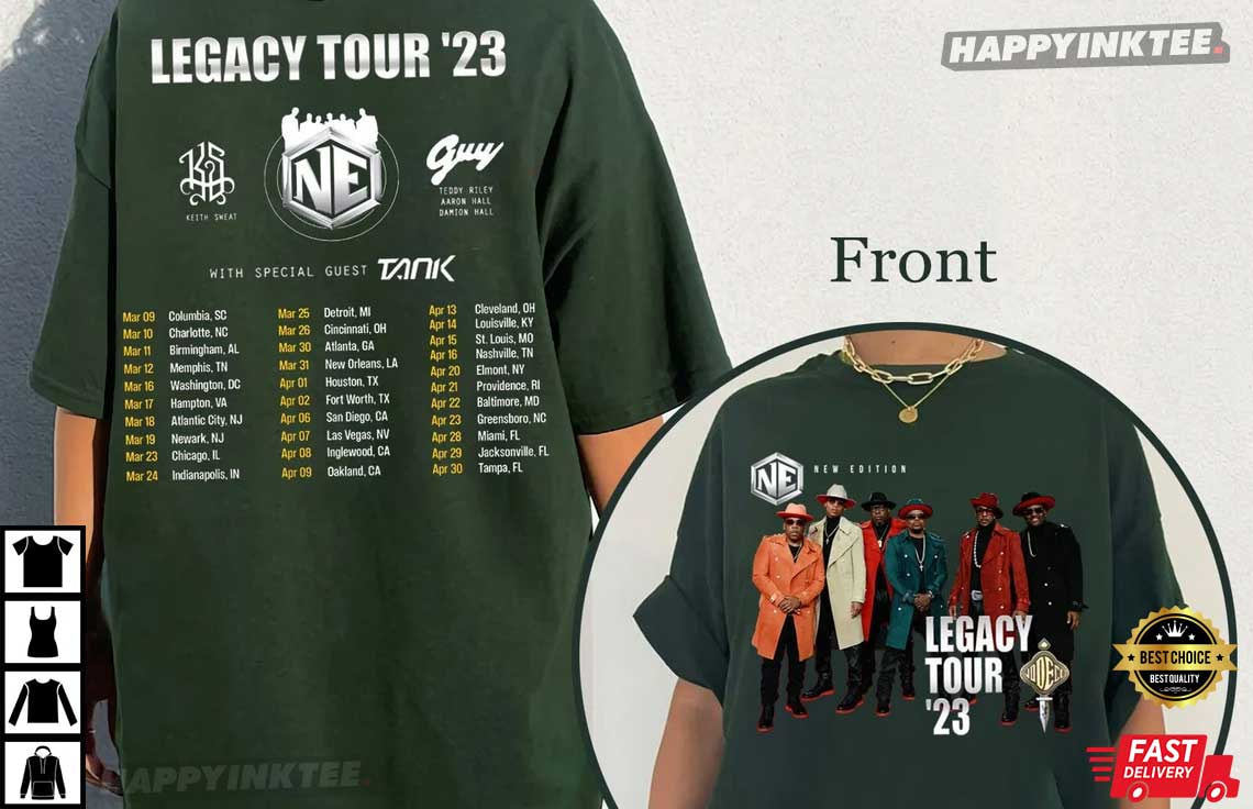 New Edition Legacy Tour 2023 T-Shirt - Bring Your Ideas, Thoughts And Imaginations Into Reality Today