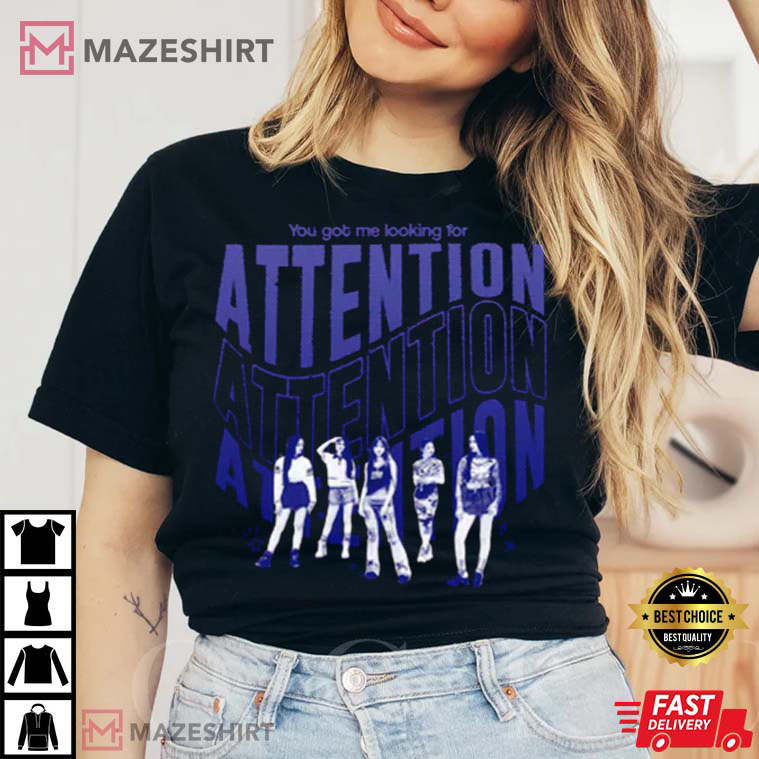 New Jeans Hot Hit You Got Me Looking For Attention T-shirt