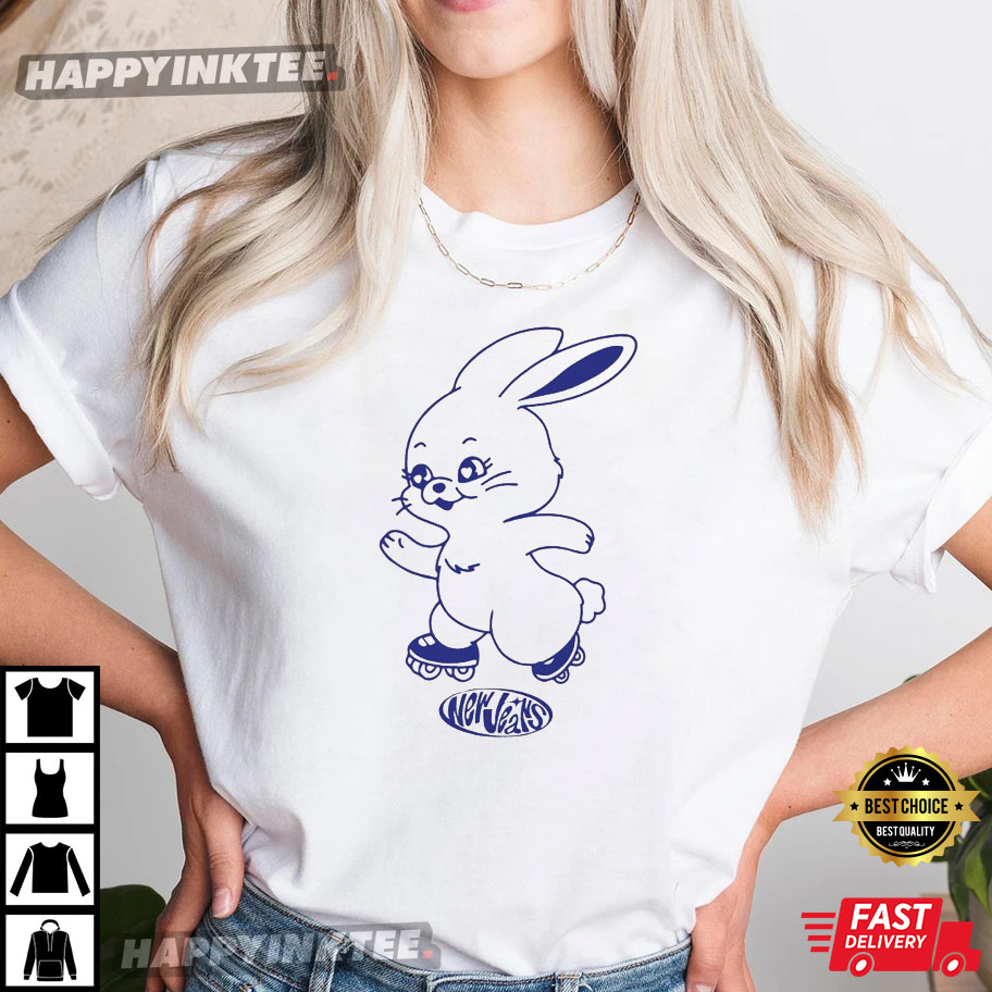 NewJeans Kpop Band Cute Bunny T-Shirt - Bring Your Ideas, Thoughts