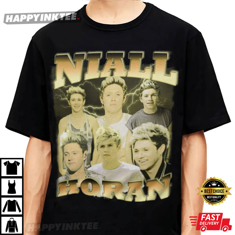 Niall Horan Vintage 90s Member Of One Direction T-Shirt - Bring Your Ideas, Thoughts And Imaginations Into Reality Today