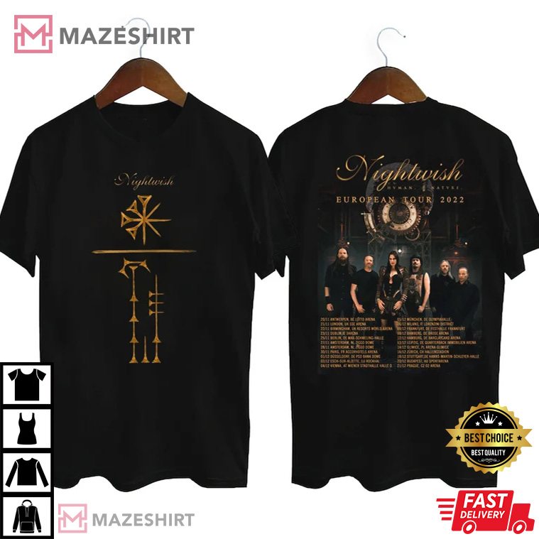 Nightwish Human II Nature European Tour 2022 Best T-Shirt