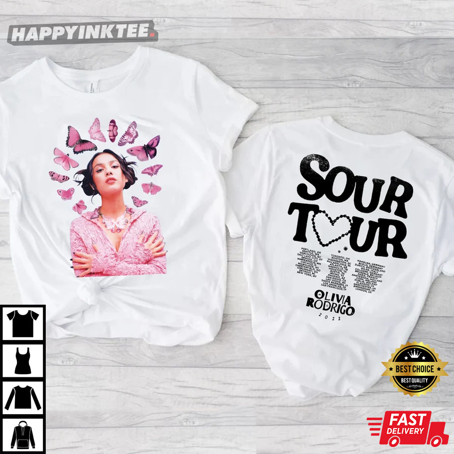Olivia Rodrigo Sour Tour 2022 Gift For Fan T-Shirt