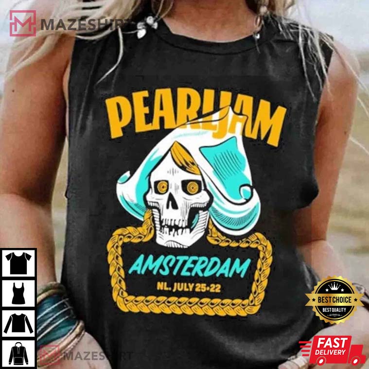 Pearl Jam Amsterdam 2022 Tour European Best T-Shirt