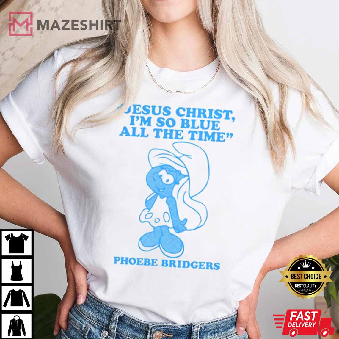 Phoebe Bridgers Blue Merch Unisex Best T-Shirt