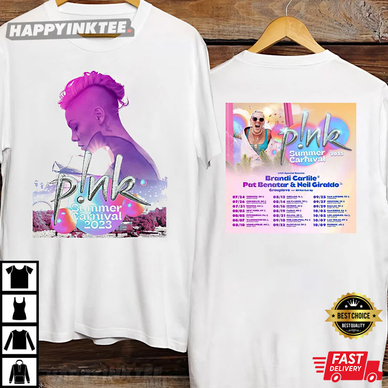 Pink Summer Carnival Tour 2023 Gift For Fans T-shirt