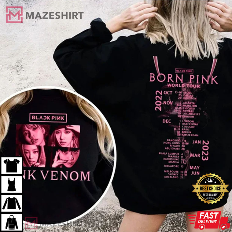 Pink Venom Born Pink 2022 World Tour T-Shirt