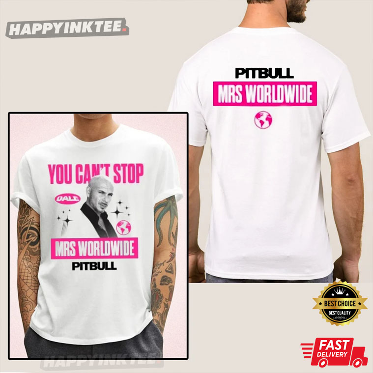 Pitbull Can't Stop Us Now Summer Tour 2022 Shirt