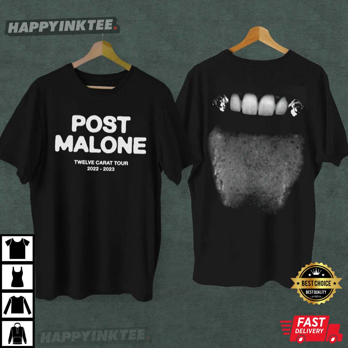 Post Malone Tour Music Concert 2022 T-Shirt