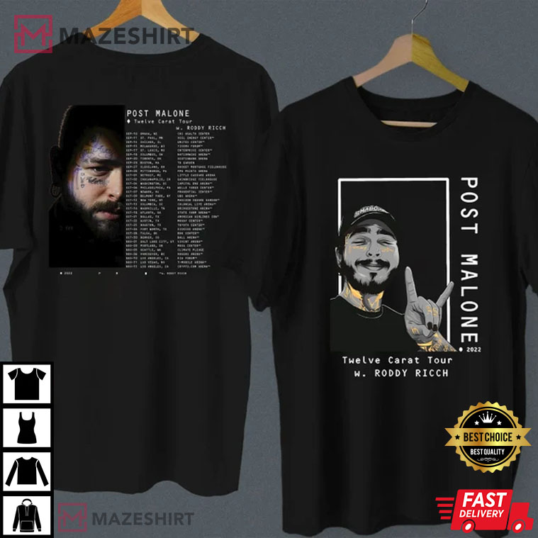 Post Malone Twelve Carat Toothache 2022 Gift For Fan Best T-Shirt