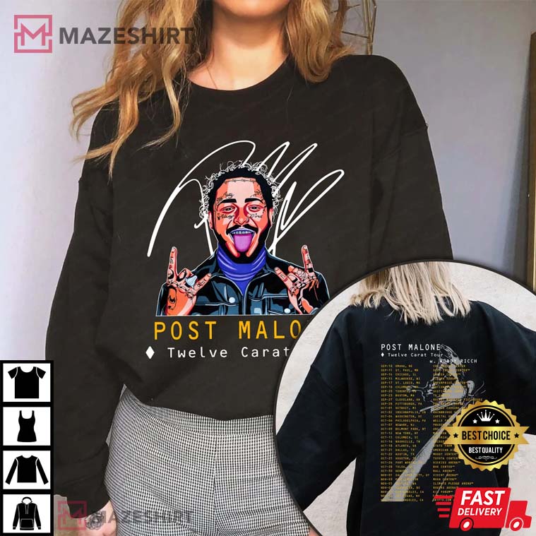 Post Malone, Twelve Carat Tour Gift For Fan Shirt