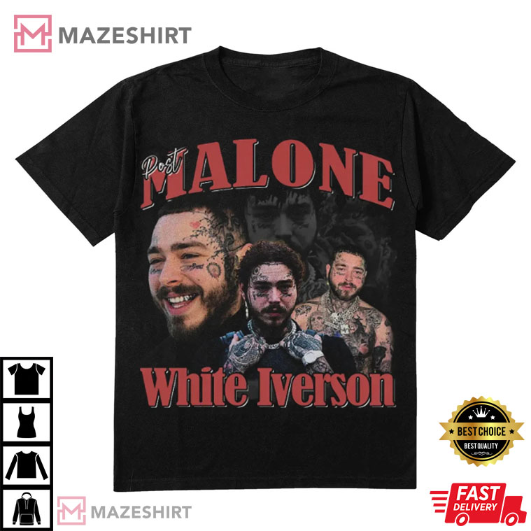 Post Malone Vintage Bootleg 90s Rap Best For Fan T-Shirt