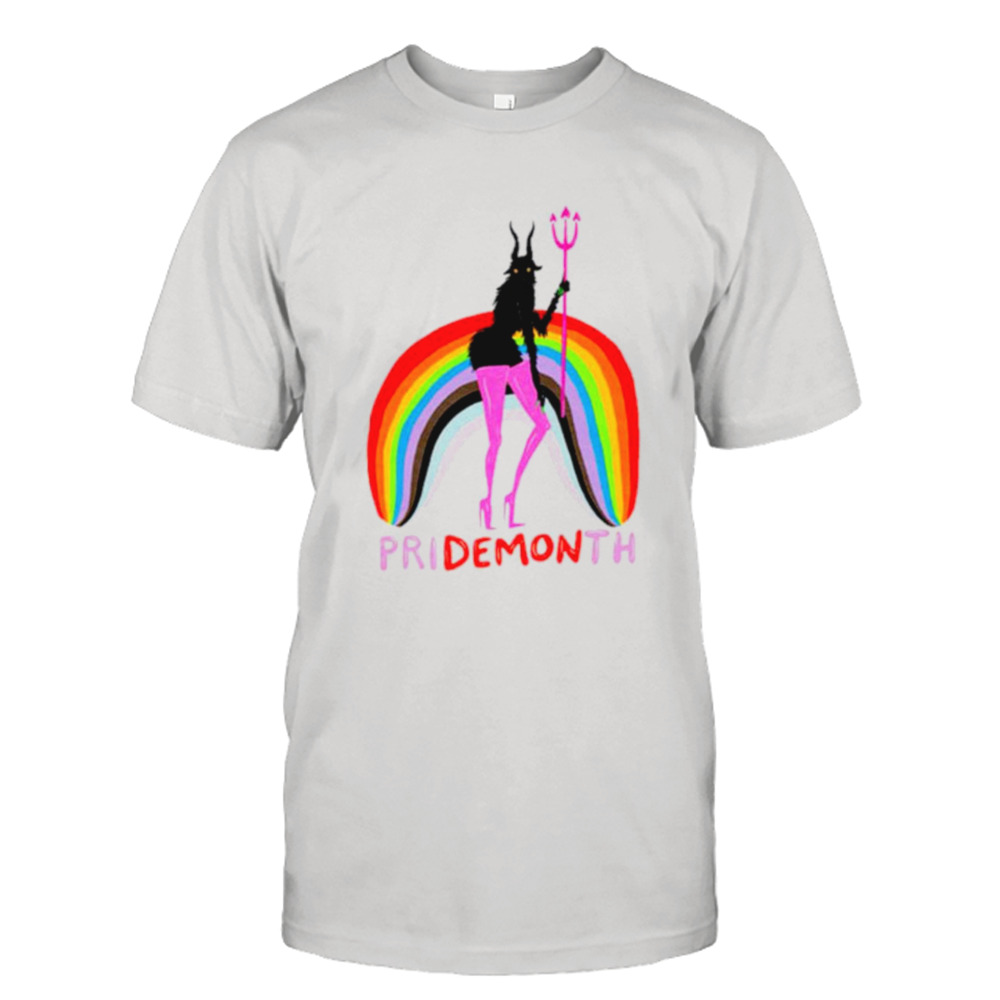 Pride month pridemonth demon rainbow shirt