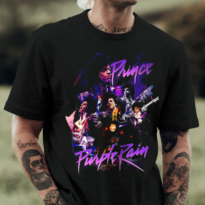 Purple Prince T-Shirt Rain Rock Lovesexy