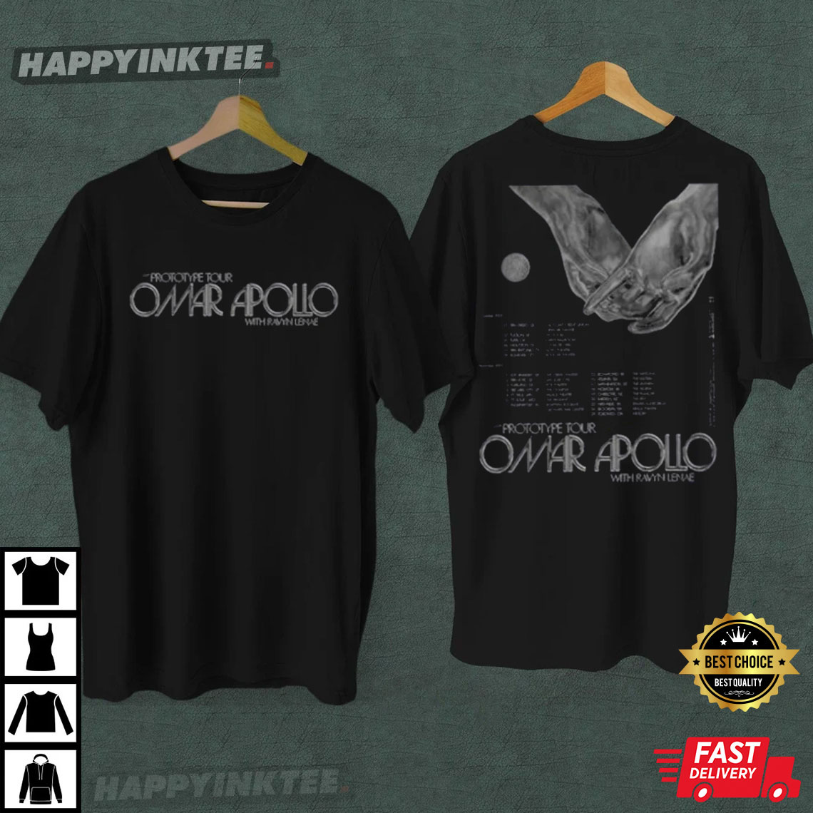 Prototype Tour Omar Apollo Concert Best T-Shirt