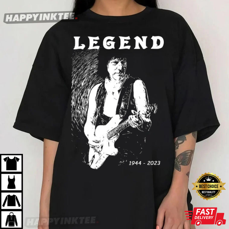 RIP Jeff Beck Guitarist Legend 1944 - 2023 T-Shirt