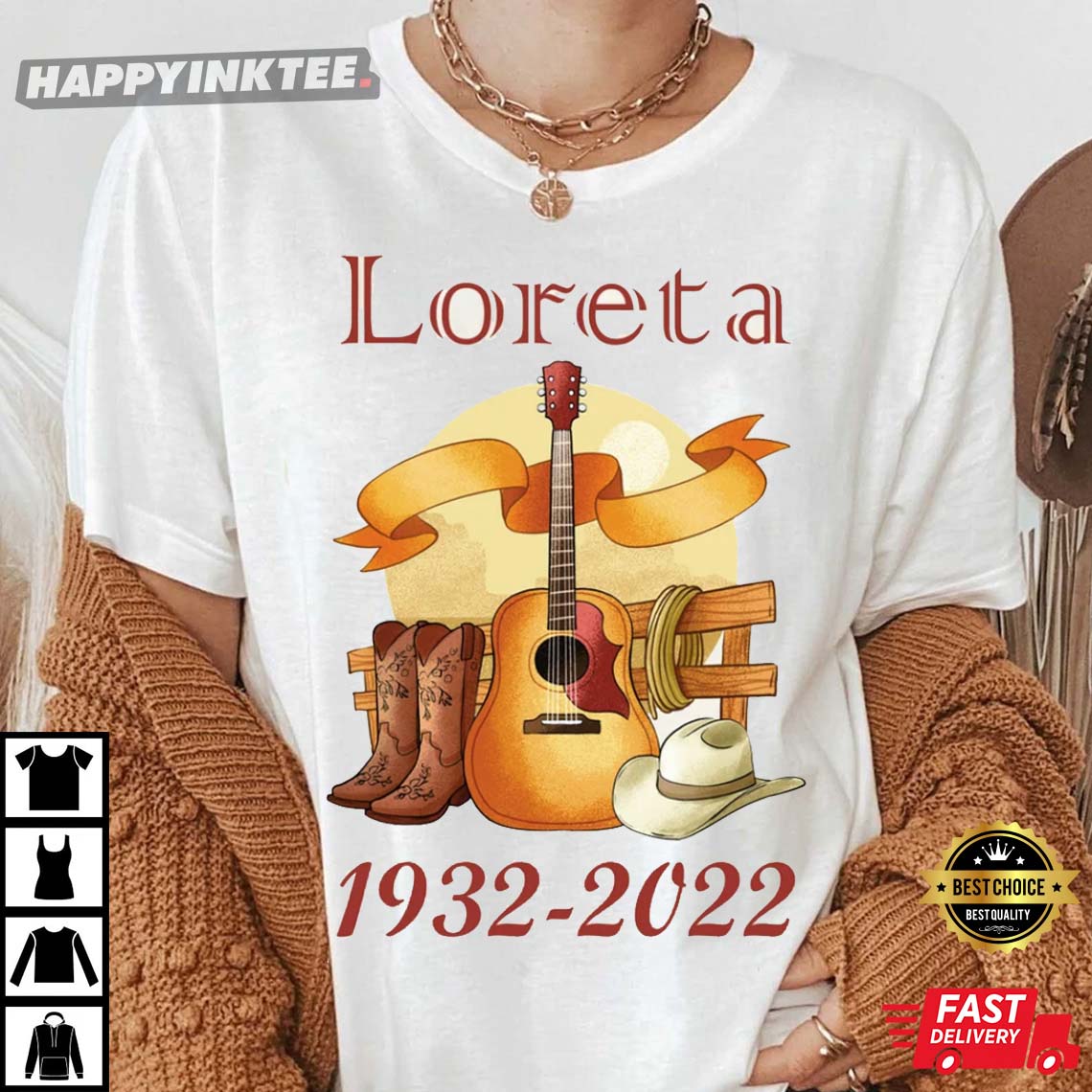 RIP Loretta Lynn 1932-2022 Queen Of Country Music T-Shirt