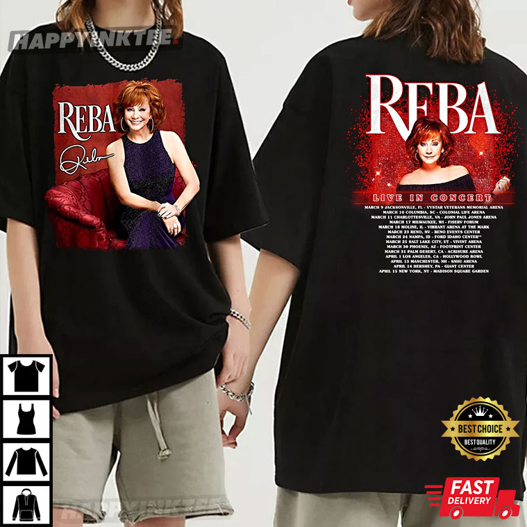 Reba McEntire Live In Concert Gift For Fan T-Shirt